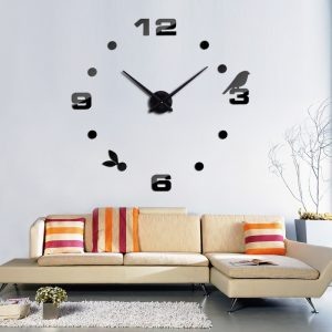 3D DIY Wall Clock – Bird Design